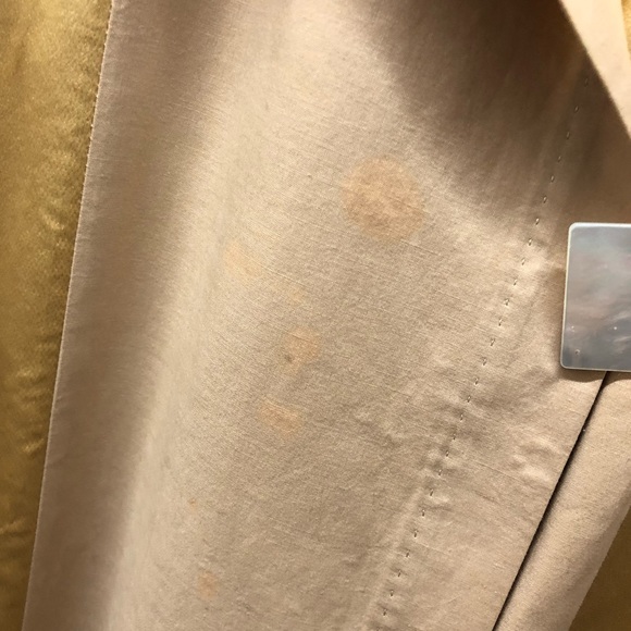 Dries Van Noten Long Jacket Silk Cotton Golden Color Size M - Picture 3 of 10